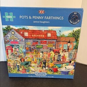 Gibsons Pots & Penny Farthings jigsaw Puzzle 1000 pieces